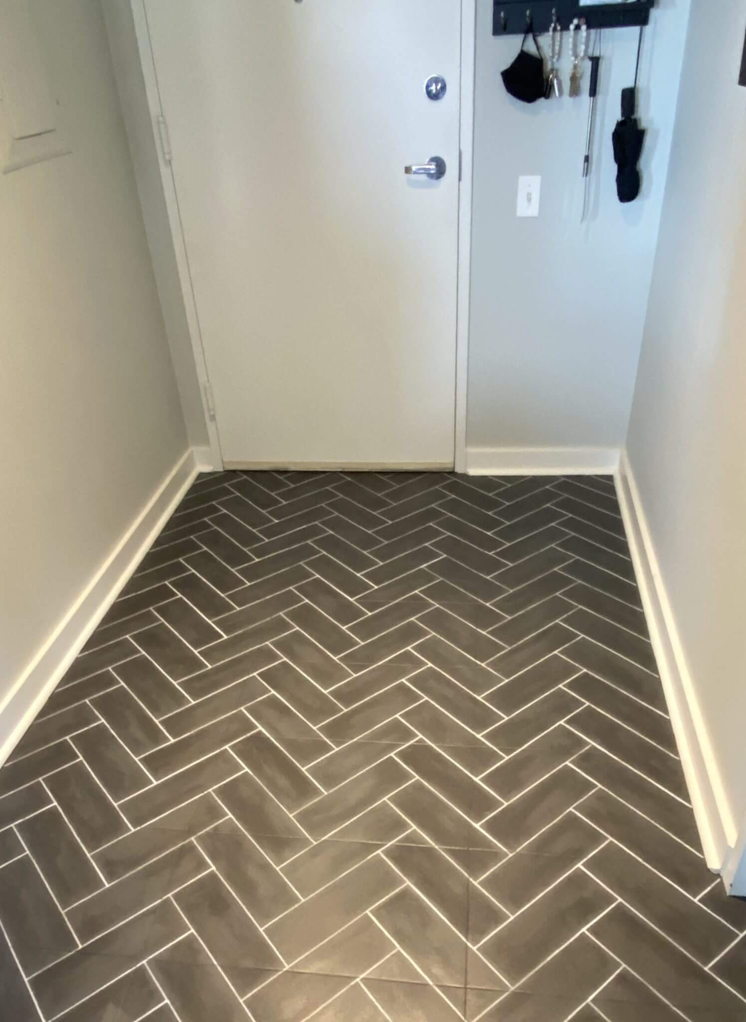 How To Paint Entryway Floor Tile For Inexpensive Upgrade